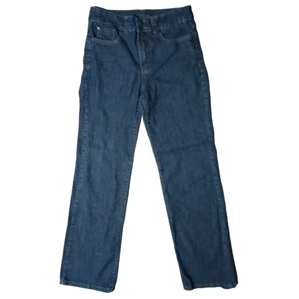 Nine West Jeans Womens Size 6 Straight Leg Blue Denim High Waist - Picture 2 of 15